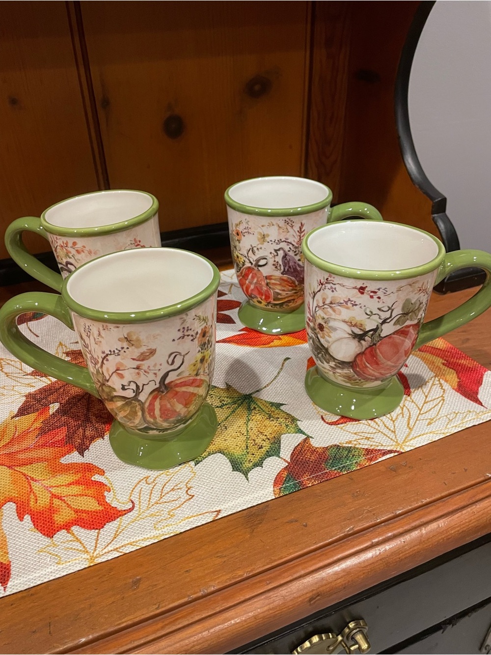Certified International Harvest Morning Mugs